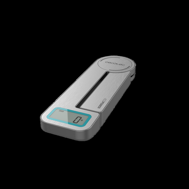Cecotec Cook Control 10100 EcoPower Compact. Báscula De Cocina Plegable Sin Pilas Precisión Desde 1 Gr Pantalla LCD Función Tara Función Sólidos Y Líquidos Báscula De Cocina