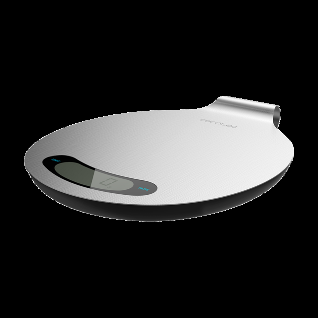 Cecotec Cook Control 10400 Smart Healthy EasyHang. Báscula De Cocina Digital De Acero Inoxidable Capacidad Máxima 8 Kg Precisión 1 G Asa Para Colgar Pantalla LCD Diseño Extraplano Báscula De Cocina