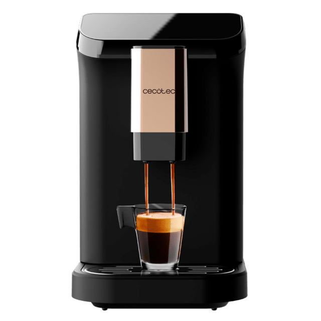 Cecotec Cremmaet BellaMacchia Black Rose Cafetera superautomática compacta con 19 bares y sistema Thermoblock. Cafetera superautomática