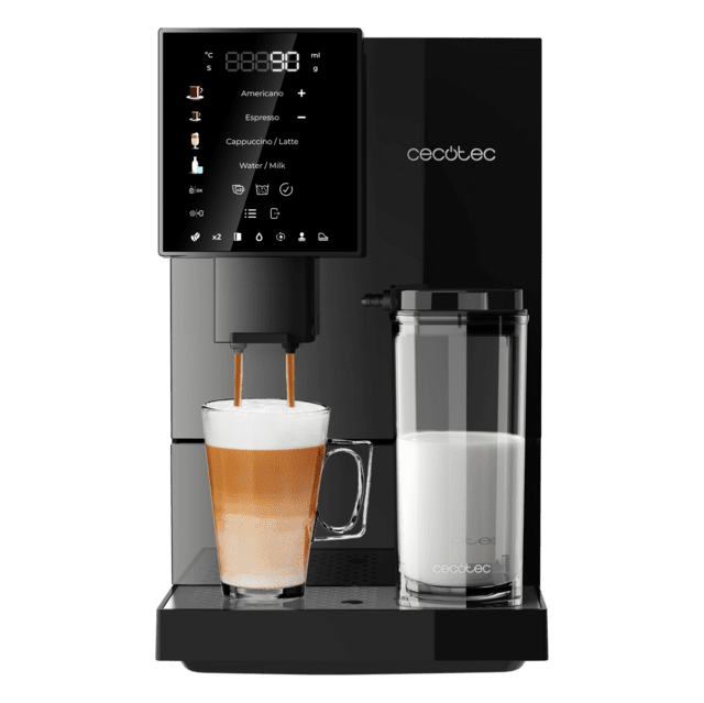 Cecotec Cremmaet CompactCcino Cafetera superautomática compacta con 19 bares y sistema Thermoblock. Cafetera superautomática