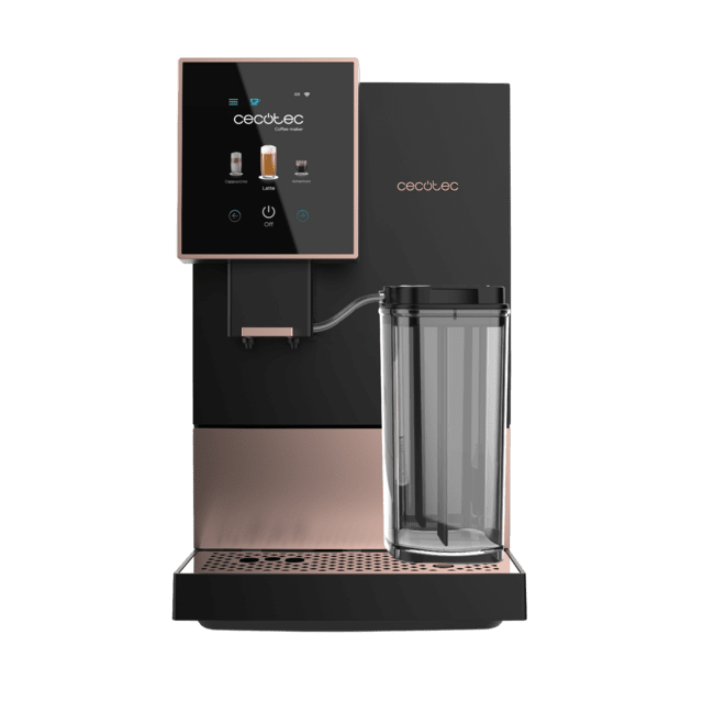 Cecotec Cremmaet Compactccino Connected Black Rose Cafetera Superautomática Compacta Con 19 Bares Pantalla TFT Y Wifi Tanque De Leche Y Sistema Thermoblock. Cafetera Superautomática