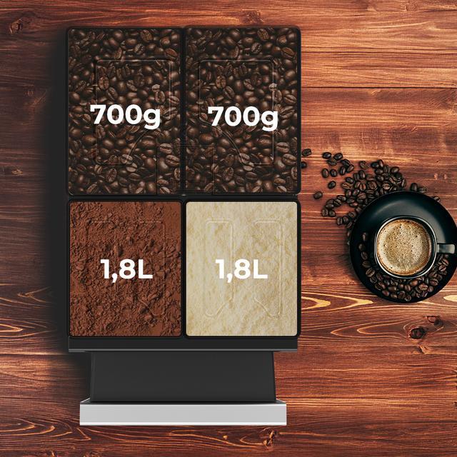 Cecotec Cremmaet Lounge Cafetera Superautomática Comercial Con 4 Tolvas Superiores