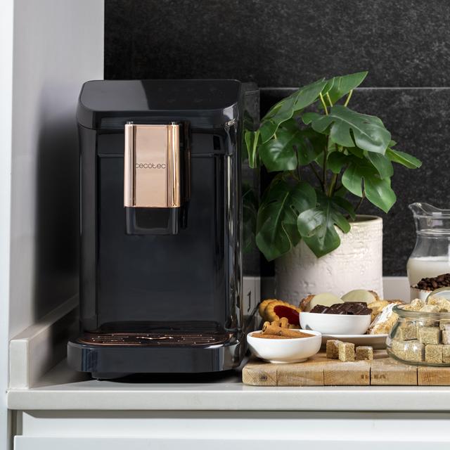 Cecotec Cremmaet Macchia Black Rose Cafetera Superautomática Compacta Con 19 Bares Y Sistema Thermoblock. Cafetera Superautomática