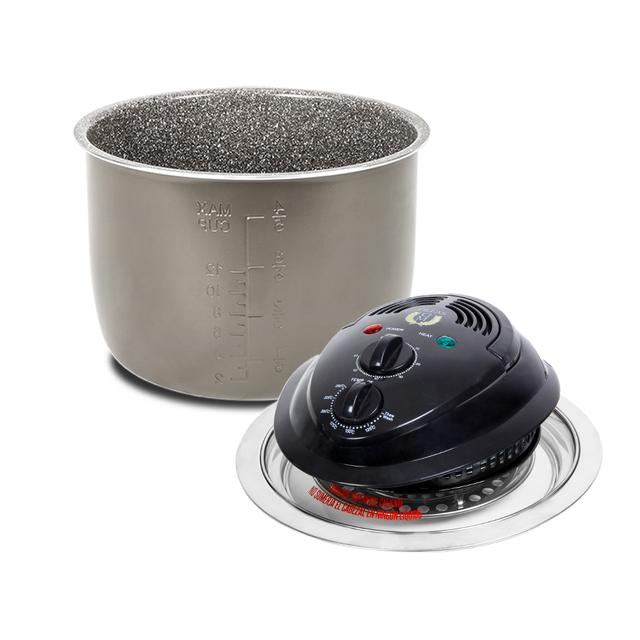Cecotec Cubeta Excelsior + Cabezal de horno Ollas GM 6 LitrosCubeta y cabezal de horno para olla programable