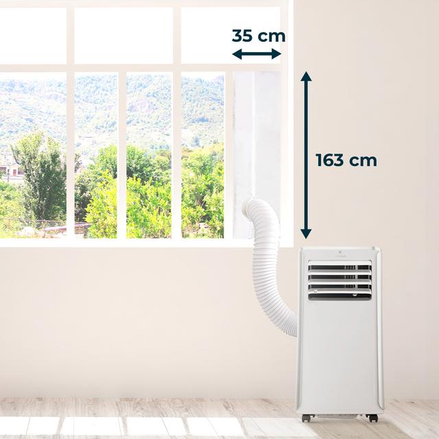 Cecotec Cubierta Aislante 163x35 Cubierta Aislante Ventana Corredera 163 X 35 Cm Para Aires Acondicionados Portátiles. Cubierta Aislante