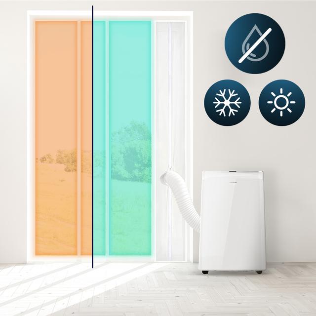 Cecotec Cubierta Aislante 230x35 Cubierta Aislante Puerta Corredera 230 X 35 Cm Para Aires Acondicionados Portátiles. Cubierta Aislante 