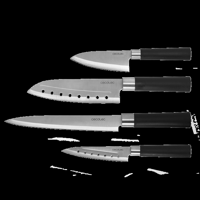Cecotec Cuchillos Santoku Set De 4 Cuchillos Profesionales.  