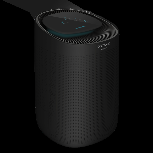 Cecotec Deshumidificador BigDry 2500 PureLight - 750 Ml/día Depósito Extraíble De 1 Litro 2 Velocidades 2 Niveles De Deshumidificación Cobertura Hasta 25 M2 Función Purificador Deshumidificador