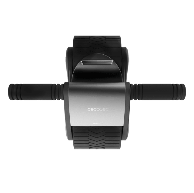 Cecotec Drumfit AB Fit Rueda Abdominal Con Rebote Automático. Diseño Compacto. 10 Cm De Ancho. Ligero. Esterilla Antideslizante Y Acolchada. Máximo Peso De Usuario 100 Kg. Rueda Para Hacer Abdominales