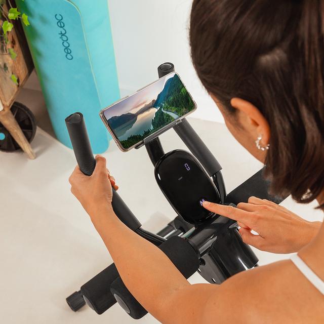 Cecotec Drumfit AB Trainer Máquina De Abdominales Plegable Con Soporte Para Dispositivos. Pantalla LCD. 2 Posiciones. Almohadillas Acolchadas. Peso Máximo Del Usuario 130 Kg. Altura Máxima 185 Cm. Máquina De Abdominales Pleg