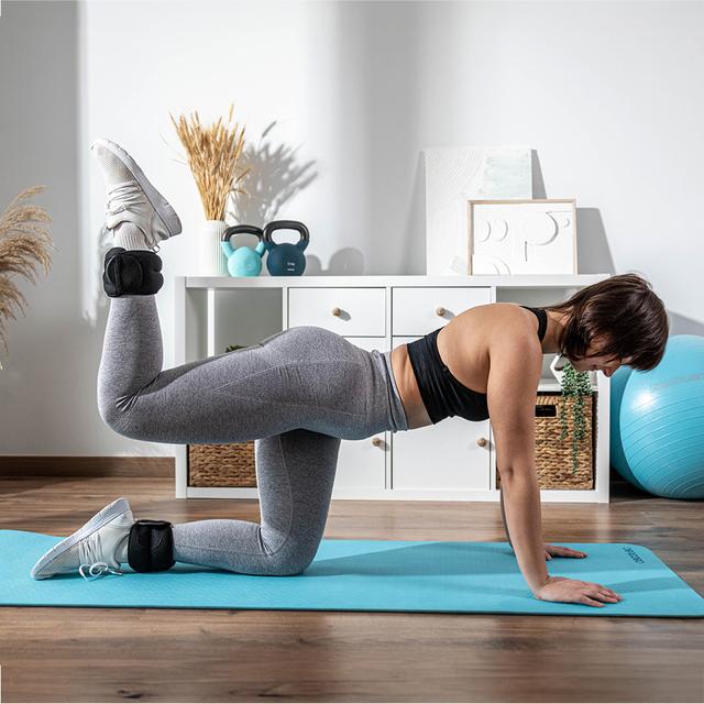 Cecotec Drumfit AnkleBell 2000 Neo Set 2 Pesas Para Tobillos Y Muñecas Ajustables Con Velcro. 2 Kg. Set 2 Pesas Para Tobillos Y Muñecas 