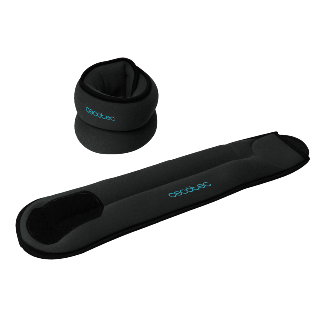Cecotec Drumfit AnkleBell 2000 Neo Set 2 pesas para tobillos y muñecas ajustables con velcro. 2 kg. Set 2 pesas para tobillos y muñecas 