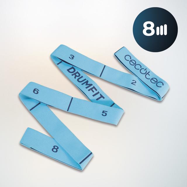 Cecotec DrumFit Elastiband Banda Elástica De Estiramiento Ajustable A 8 Diferentes Niveles De Resistencia Para Adaptar El Ejercicio A Las Necesidades Del Usuario. Resistente Y Duradera Además De Agradable Al Tacto Ya Que Está