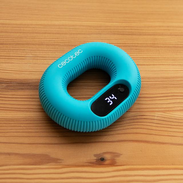 Cecotec Drumfit HandFit Smart Fortalecedor De Antebrazo Con Contador. Pantalla LED. Carga USB Tipo C. Diseño Antideslizante Y Compacto. 14 Kg De Resistencia. Fortalecedor De Antebrazo 