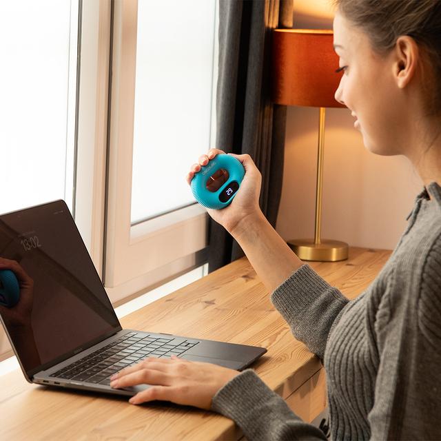 Cecotec Drumfit HandFit Smart Fortalecedor De Antebrazo Con Contador. Pantalla LED. Carga USB Tipo C. Diseño Antideslizante Y Compacto. 14 Kg De Resistencia. Fortalecedor De Antebrazo 