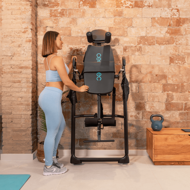 Cecotec Drumfit Inversion 1800 Tabla De Inversión Plegable Con Inversión Total. Cinturón Y Almohadillas De Seguridad. 26 Niveles Ajustables. Altura Ajustable Entre 147 Y 198 Cm. Tabla De Inversión
