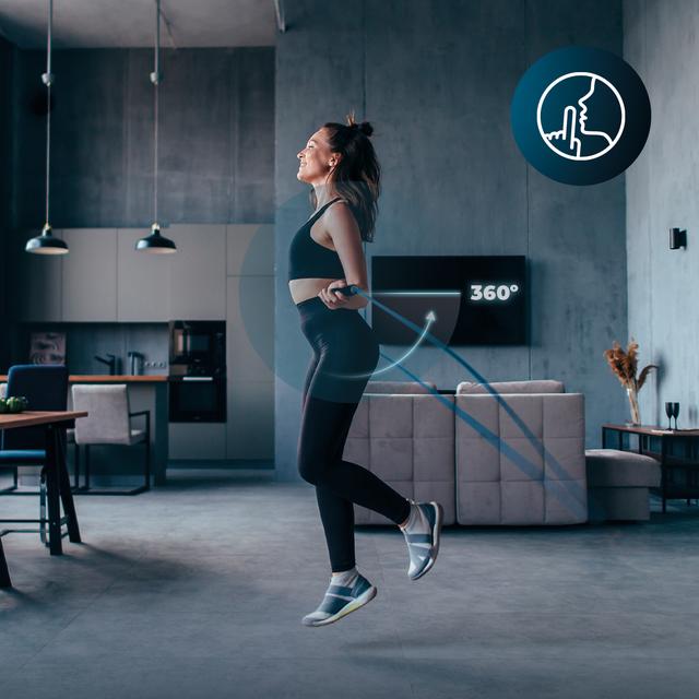 Cecotec DrumFit Jump Rope Cuerda Para Saltar Hecha De Material PVC Con Agarres Ergonómicos Antideslizantes. El Sistema Smooth Bearing Garantiza Un Movimiento Silencioso Y Fluido. 295 Cm De Largo