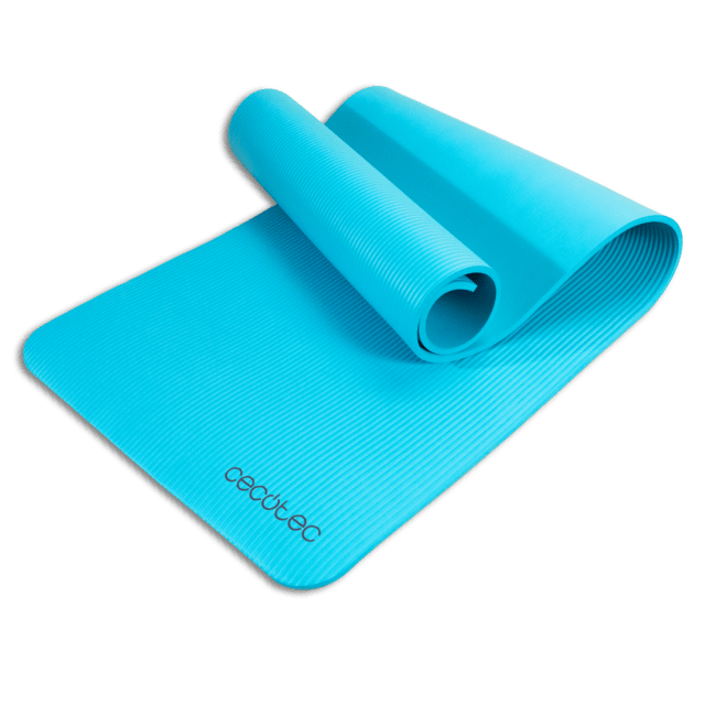 Cecotec DrumFit Mat Esterilla de fitness de 183 x 61 cm con 1 cm de espesor. Hecha de material NBR resistente y antideslizante. Incorpora un asa de transporte para llevarla a cualquier parte. Esterilla de fitness 