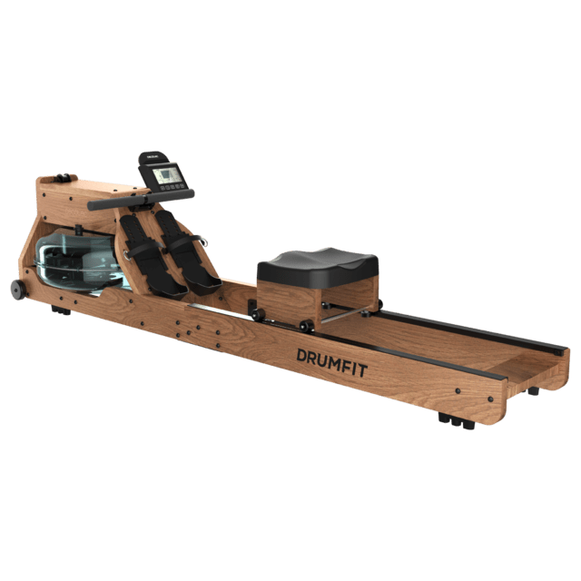 Cecotec Drumfit Rower 20000 Neptuno Wood Remo De Resistencia De Agua Con Acabado En Madera. Tanque De 13 Litros De Capacidad. APP. Sillín Ajustable Horizontalmente. Pantalla LCD. Soporte Para Dispositivos. Doble Manillar. Peso