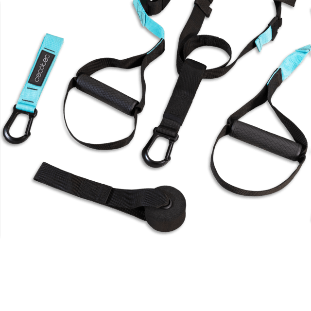 Cecotec DrumFit TST Total Suspension Trainer Correas De Suspensión Para Un Entrenamiento Funcional Mediante El Propio Peso Corporal. Diseño Compacto Y Bolsa De Transporte Incluida