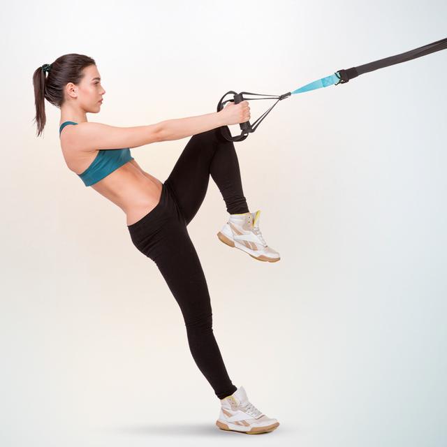 Cecotec DrumFit TST Total Suspension Trainer Correas De Suspensión Para Un Entrenamiento Funcional Mediante El Propio Peso Corporal. Diseño Compacto Y Bolsa De Transporte Incluida