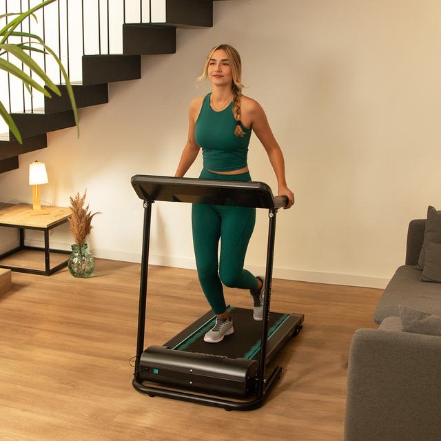 Cecotec DrumFit WayHome 1000 Runner Sprint Cinta De Correr Plegable Con Potencia De 600 W. De 1 A 10 Km/h. 12 Programas Predefinidos. Panel De Control LED. Superficie De Carrera De 100x40 Cm. Plegable Con Ruedas De Transporte Si