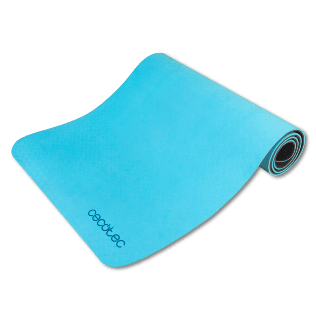 Cecotec DrumFit Yoga Mat Esterilla De Yoga De 183 X 61 Cm Con 0 8 Cm De Espesor. Material TPE. Tejido Con Patrón Antideslizante. Incorpora Un Asa De Transporte Para Llevarla A Cualquier Parte. Esterilla De Yoga