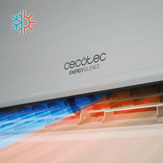 Cecotec Energy Silence 12000 Air Clima Connected Aire Acondicionado Split. 12000 BTU Bomba De Calor Pantalla LED Mando A Distancia 5 Modos Temporizador 24h 62db Clasificación Energética A++ Aire Acondicionado Split