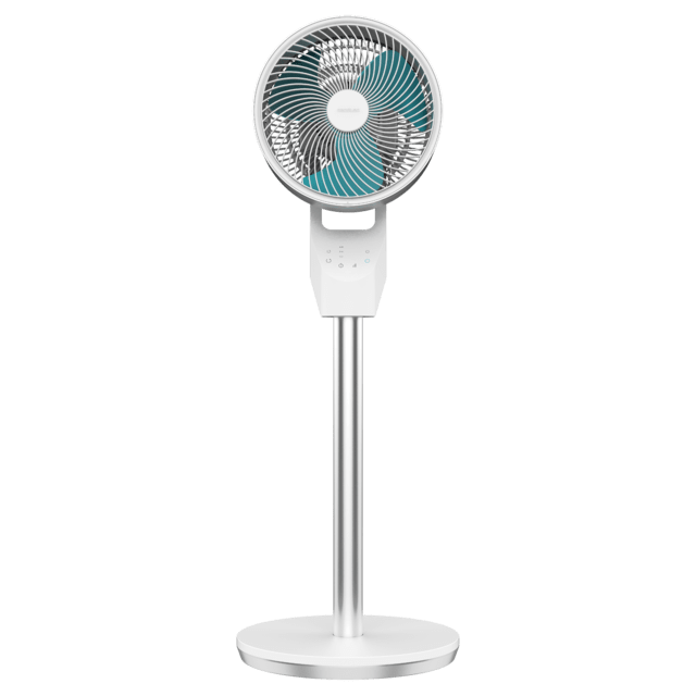Cecotec EnergySilence 1000 Cyclone Smart Ventilador Circulador De Aire De Pie Con 60W 9" Mando A Distancia Y Control Táctil Oscilación Y Temporizador. Ventilador Circulador De Aire De Pie