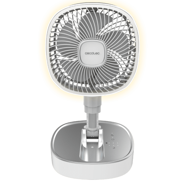 Cecotec EnergySilence 1000 FoldAir Portable Ventilador Portátil Plegable Con 8000 MAh Oscilación Y Control Táctil Con Luz. Ventilador Portátil