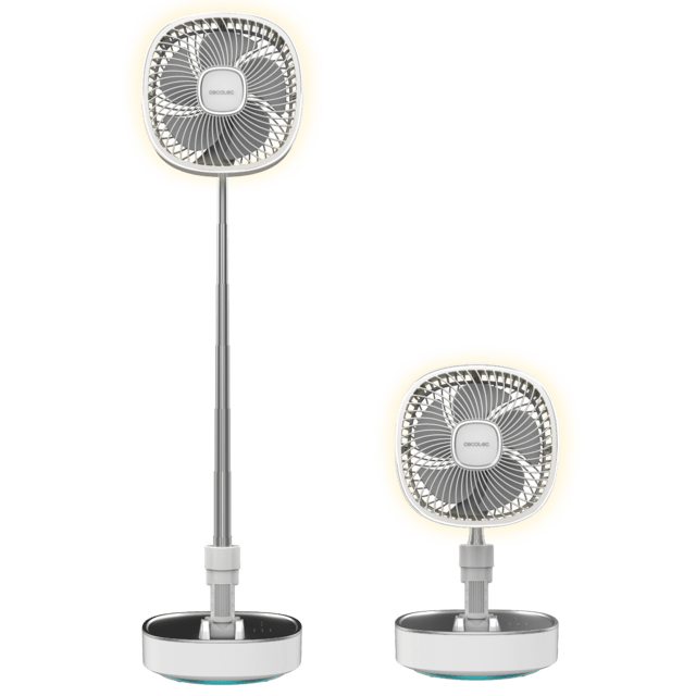 Cecotec EnergySilence 1000 FoldAir Portable Ventilador portátil plegable con 8000 mAh oscilación y control táctil con luz. Ventilador portátil