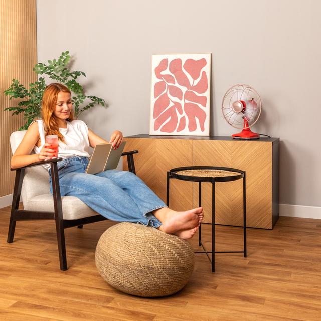 Cecotec EnergySilence 1090 RetroDesk Design Ventilador De Sobremesa Retro Con 40 W Y 12 Pulgadas 3 Aspas 3 Velocidades Oscilación E Inclinación Ajustable. Ventilador De Sobremesa Retro 