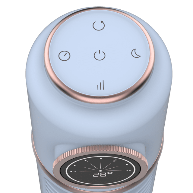 Cecotec EnergySilence 1090 Skyline Retro Smart Blue Ventilador De Torre De 32" Con 40 W LED Display Control Táctil Y Remoto Temporizador 12 Horas Y Oscilación