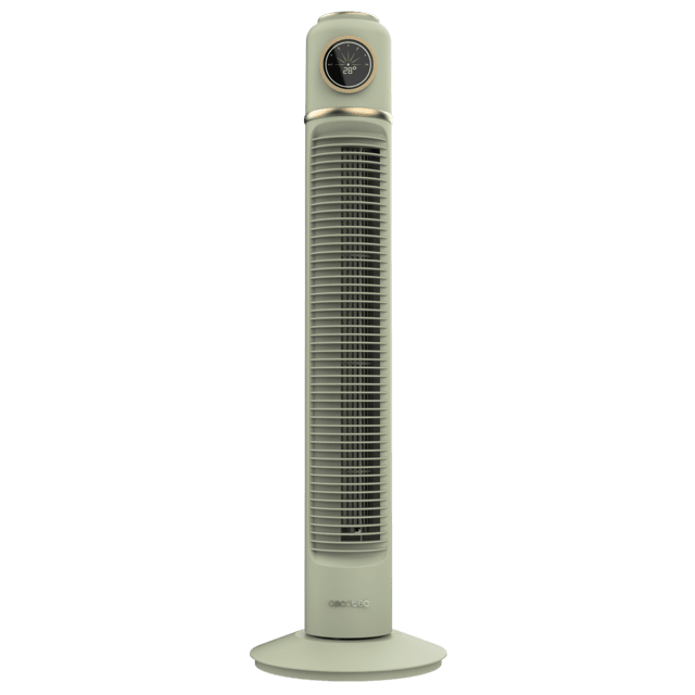 Cecotec EnergySilence 1090 Skyline Retro Smart Green Ventilador De Torre De 32" Con 40 W LED Display Control Táctil Y Remoto Temporizador 12 Horas Y Oscilación. Ventilador De Torre