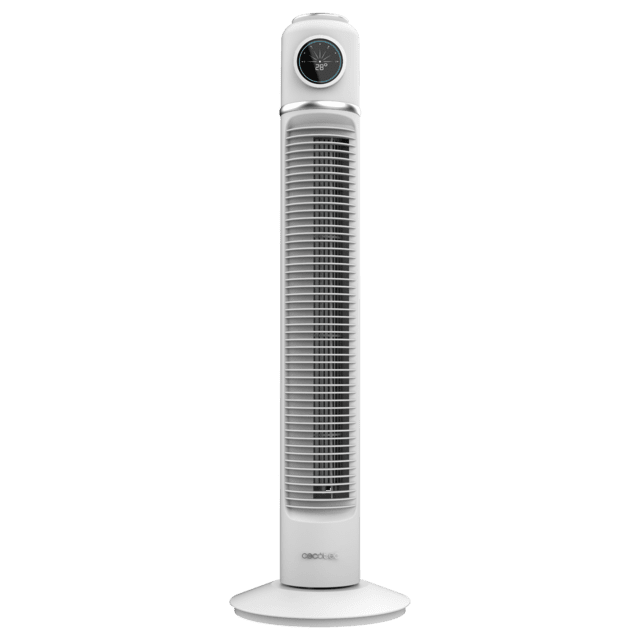 Cecotec EnergySilence 1090 Skyline Retro Smart White Ventilador De Torre De 32" Con 40 W LED Display Control Táctil Y Remoto Temporizador 12 Horas Y Oscilación. Ventilador De Torre