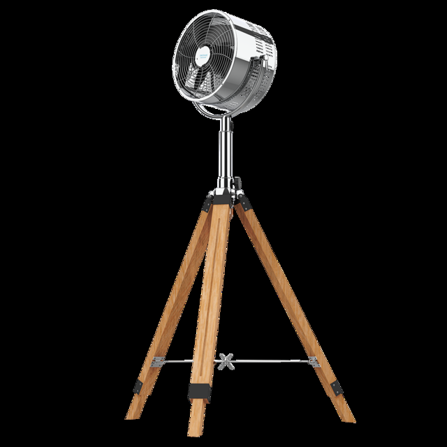 Cecotec EnergySilence 1200 Woody. Ventilador Trípode de 80 W 3 Aspas de 12 Pulgadas 30 cm diámetro Motor de Cobre 3 Velocidades Trípode de Madera Altura Regulable 90 cm Inclinación hasta 80º Ventilador trípode