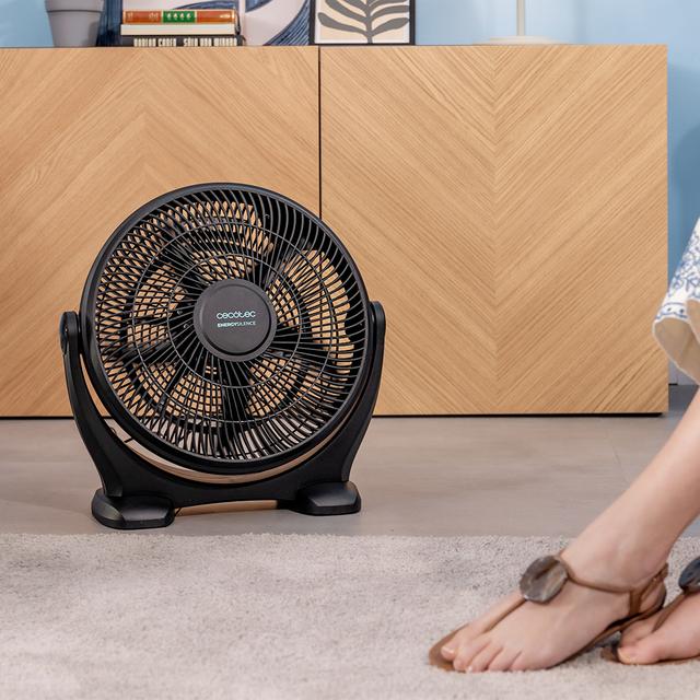 Cecotec EnergySilence 1400 FloorFlow Ventilador Industrial Con 50 W 14" 3 Velocidades 5 Aspas Uso Sencillo Y Máxima Seguridad. Ventilador Industrial 