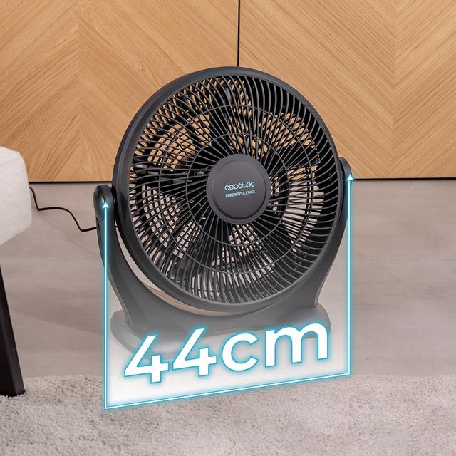 Cecotec EnergySilence 1400 FloorFlow Ventilador Industrial Con 50 W 14" 3 Velocidades 5 Aspas Uso Sencillo Y Máxima Seguridad. Ventilador Industrial 