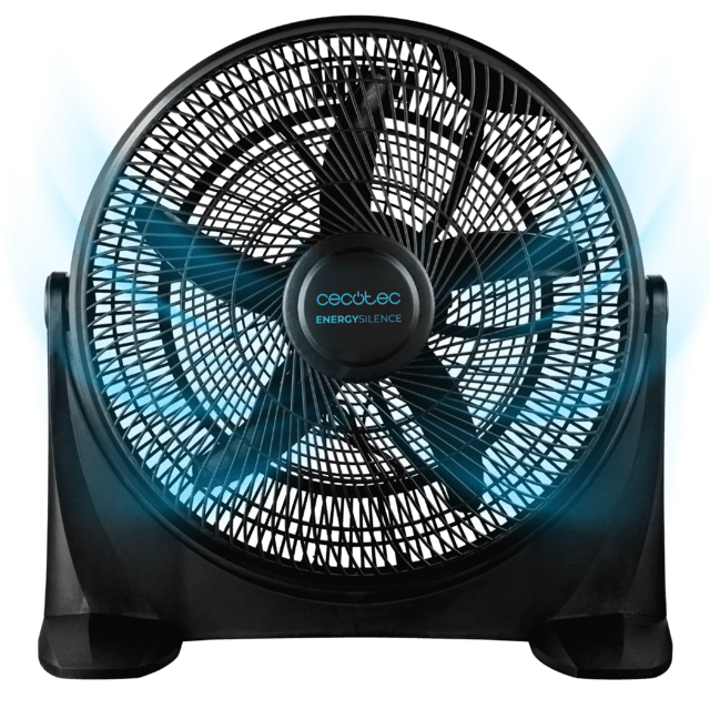 Cecotec EnergySilence 2000 FloorFlow Ventilador industrial con 90 W 20" 3 velocidades 5 aspas uso sencillo y máxima seguridad. Ventilador industrial 