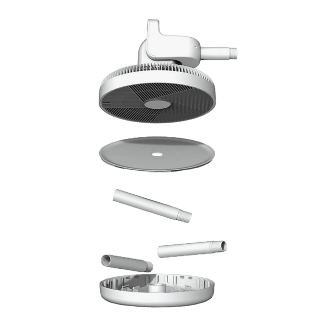 Cecotec EnergySilence 2600 Sunflower Portable Ventilador De Batería 3 En 1 22 W Con Motor BLDC 13”de Diámetro Gran Autonomía Gracias A Su Batería De 2600 MAh Pantalla LED Control Remoto Control Táctil Y Oscilación Horizo