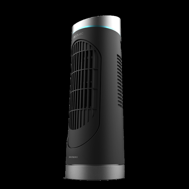 Cecotec EnergySilence 3000 DeskTower Control. Ventilador De Torre Con Mando A Distancia Y Temporizador 30 W Altura 15" (38 Cm) 3 Velocidades Oscilación Indicador LED Negro Ventilador De Sobremesa De Torre