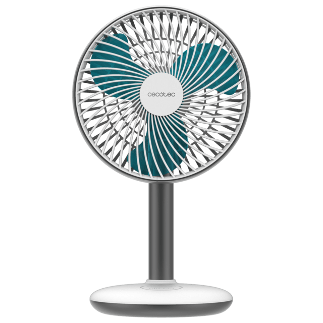 Cecotec EnergySilence 4000 Portable Desk Ventilador de sobremesa de batería con 4000 mAh control táctil y 4 velocidades. Ventilador de sobremesa