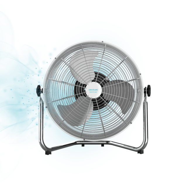 Cecotec EnergySilence 4500 GyroPro. Ventilador Industrial De 110 W Oscilación Automática 3 Velocidades Motor De Cobre Ajustable Acabado Cromado Ventilador Industrial