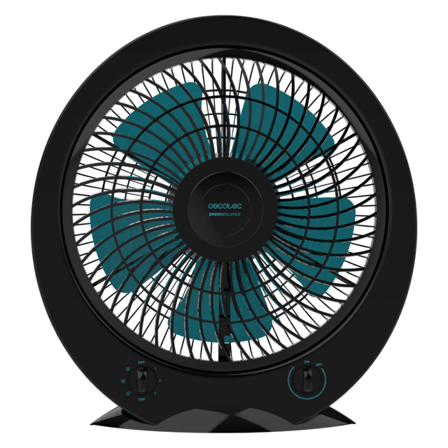 Cecotec EnergySilence 4500 Power Box Black Ventilador De Suelo Con 45 W 12 Pulgadas 3 Velocidades Temporizador Silencioso Uso Sencillo Y Máxima Seguridad.  Ventilador De Suelo