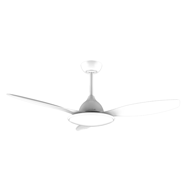 Cecotec EnergySilence 4800 Light White Ventilador De Techo De 35 W Con Motor DC Y 48” Con Luz LED De 36W Mando A Distancia Temporizador 6 Velocidades Y 3 Aspas. Ventilador De Techo 