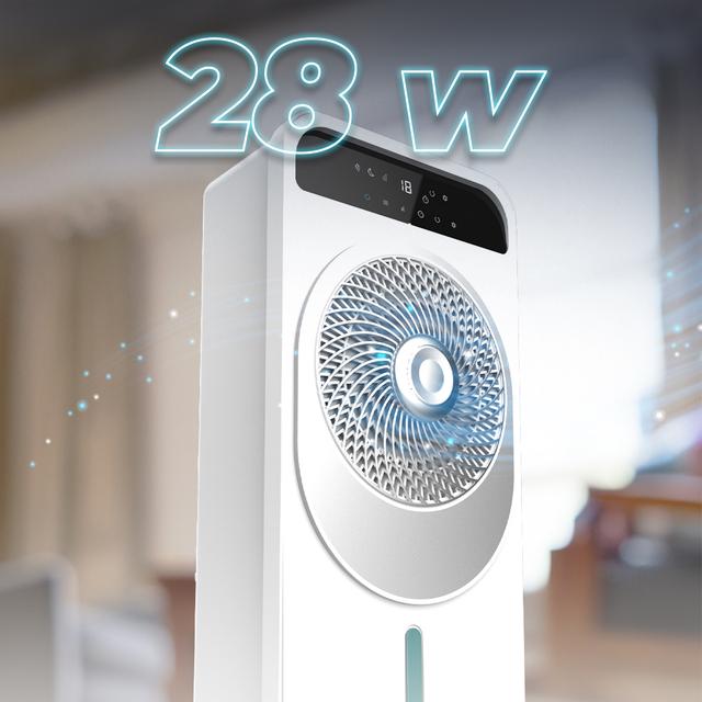 Cecotec EnergySilence 5000 Cool Wave Climatizador Evaporativo De Diseño De 28W Con Motor DC 5 L Y 12 Velocidades Con Oscilación. Climatizador Evaporativo