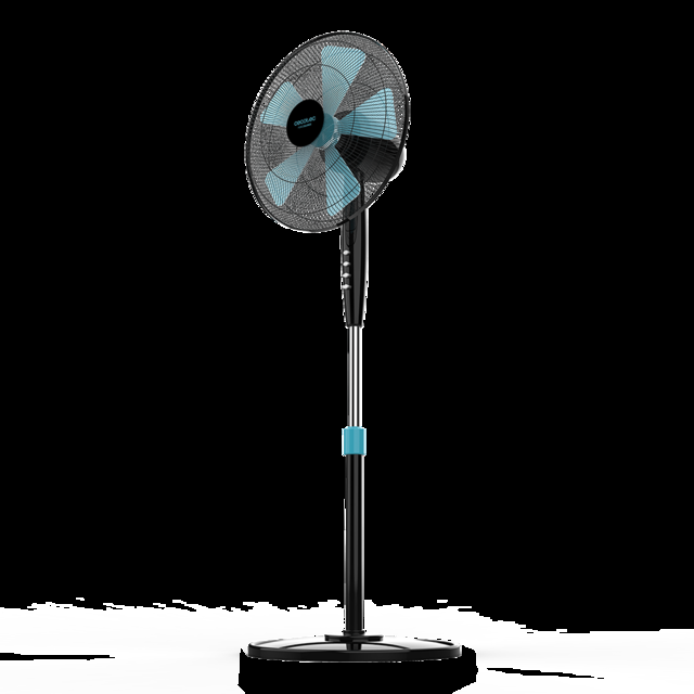 Cecotec EnergySilence 510. Ventilador de Pie 40 W 5 Aspas de 40 cm de diámetro Oscilante 3 Velocidades Altura Ajustable 110-130 cm Motor de Cobre Diseño en Negro Ventilador sin aspas de torre