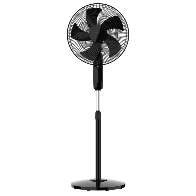 Cecotec EnergySilence 515 MaxFlow Black Ventilador De Pie Con 16" Con 45W Temporizador 3 Velocidades Y Oscilación. Ventilador De Pie 