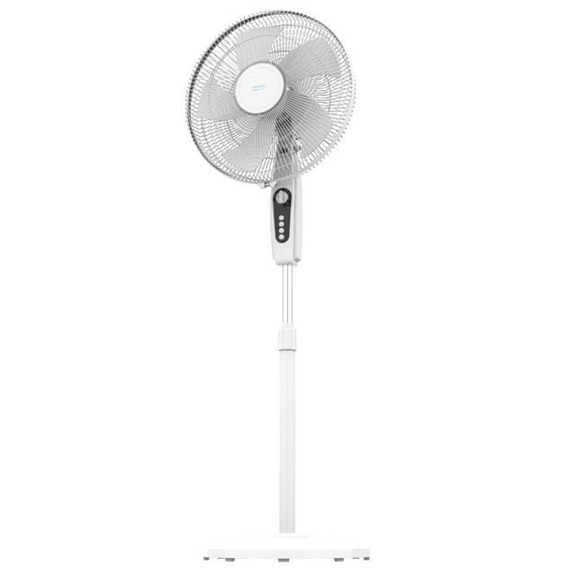 Cecotec EnergySilence 515 MaxFlow White Ventilador De Pie Con 16" Con 45W Temporizador 3 Velocidades Y Oscilación. Ventilador De Pie