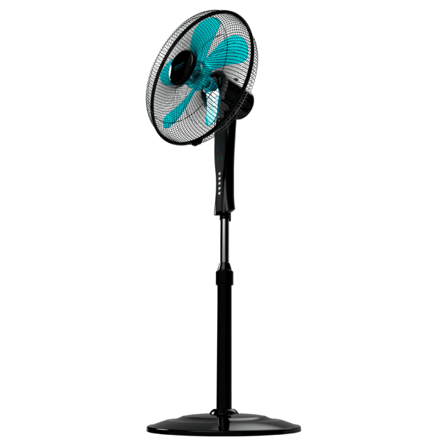 Cecotec EnergySilence 530 Power Connected Black. Ventilador De Pie Con Mando A Distancia Y Temporizador 50 W 5 Aspas De 40 Cm 3 Velocidades Motor De Cobre Oscilante Pantalla Negro Ventilador De Pie